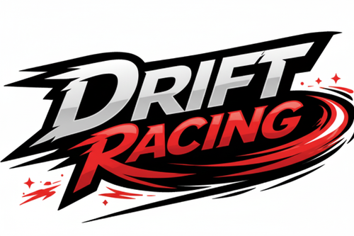 Logo Drift Racing en rojo